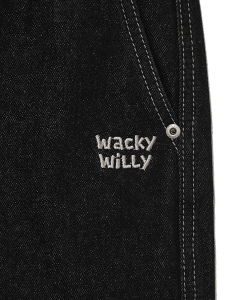 Wacky WiLLy(ワッキーウィリー)の「WIDE EASY DENIM PANTS(デニムパンツ・メンズ・ブラック/インディゴブルー・SMALL/MEDIUM/LARGE/X-LARGE)」の6枚目の写真