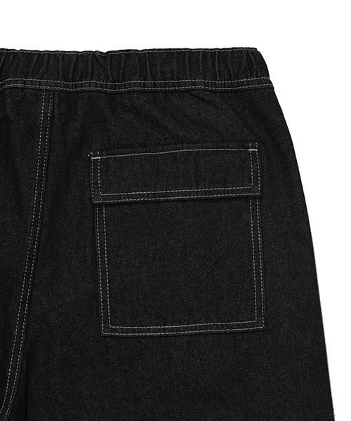 Wacky WiLLy(ワッキーウィリー)の「WIDE EASY DENIM PANTS(デニムパンツ・メンズ・ブラック/インディゴブルー・SMALL/MEDIUM/LARGE/X-LARGE)」の8枚目の写真