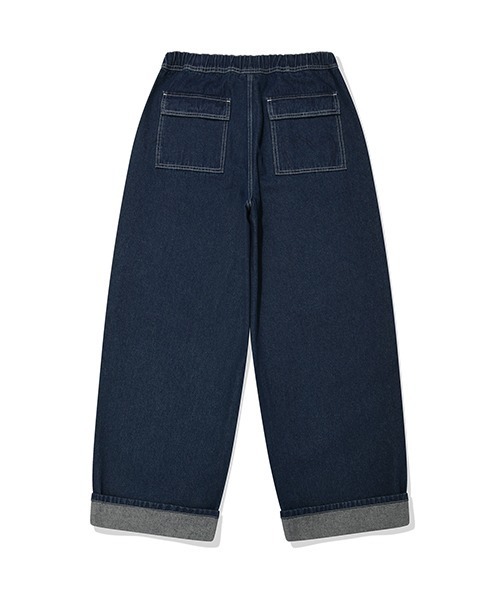 Wacky WiLLy(ワッキーウィリー)の「WIDE EASY DENIM PANTS(デニムパンツ・メンズ・ブラック/インディゴブルー・SMALL/MEDIUM/LARGE/X-LARGE)」の11枚目の写真