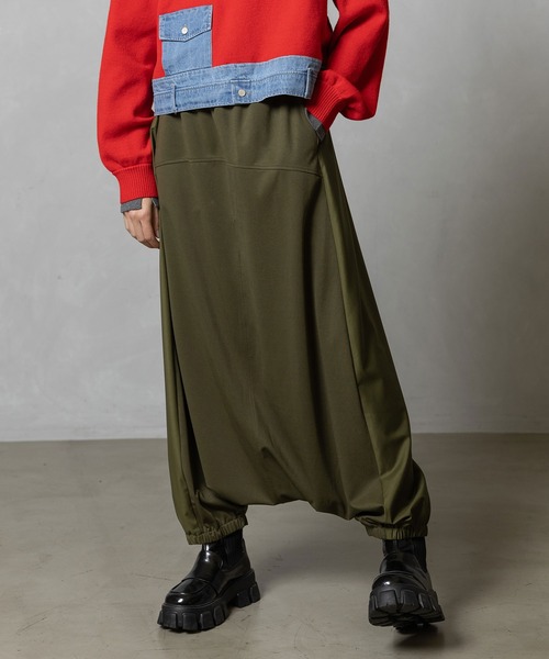 MARECHAL TERRE(マルシャルテル)の「サルエルパンツ(その他パンツ・レディース・カーキ/ネイビー/ブラック/チャコールグレー・MEDIUM)」の3枚目の写真