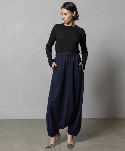 MARECHAL TERRE(マルシャルテル)の「サルエルパンツ(その他パンツ・レディース・カーキ/ネイビー/ブラック/チャコールグレー・MEDIUM)」の7枚目の写真