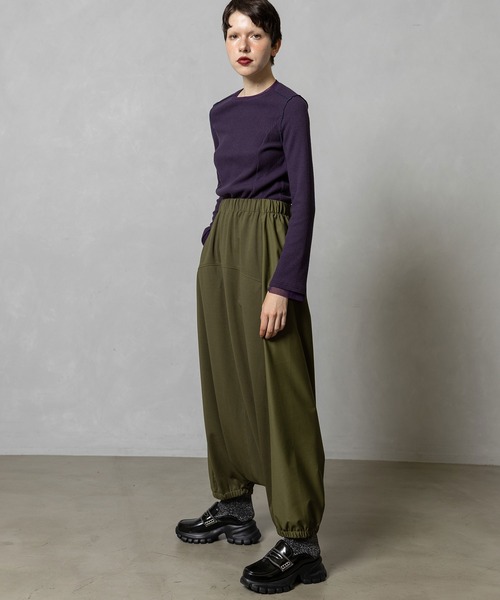 MARECHAL TERRE(マルシャルテル)の「サルエルパンツ(その他パンツ・レディース・カーキ/ネイビー/ブラック/チャコールグレー・MEDIUM)」の14枚目の写真