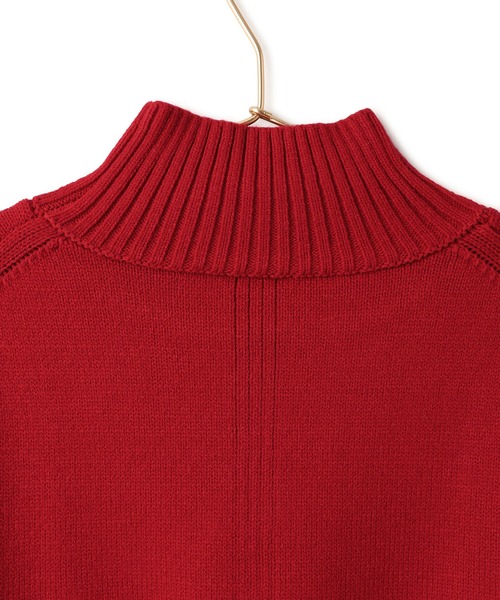 ROPE' PICNIC（ロペピクニック）の「ハイネックラグランショートニットプルオーバー（ニット/セーター・レディース・ブラック/キナリ/クリーム/レッド/グレー/サックスブルー・FREE）」の19枚目の写真