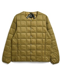 TAION/タイオン CREW NECK BUTTON DOWN JKT ベーシック クルーネックボタン インナーダウンジャケット 中綿ジャケット 収納袋付き ウォッシャブル パッカブル 旅行 持ち運び 防寒 メンズ レディース 2026年 秋 秋服 冬 冬服