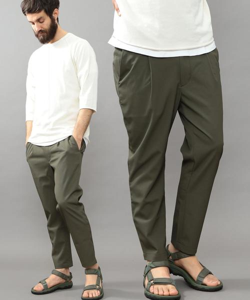 BEAUTY&YOUTH UNITED ARROWS（ビューティーアンドユースユナイテッドアローズ）の「BY ドライ コードレーン 1プリーツ イージーパンツ◆（その他パンツ・メンズ・ブラック/オリーブ/ネイビー・X-LARGE/LARGE/SMALL/MEDIUM）」の2枚目の写真