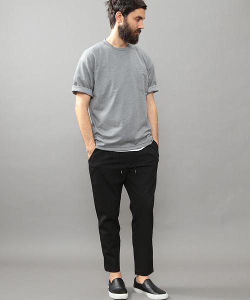 BEAUTY&YOUTH UNITED ARROWS（ビューティーアンドユースユナイテッドアローズ）の「BY ドライ コードレーン 1プリーツ イージーパンツ◆（その他パンツ・メンズ・ブラック/オリーブ/ネイビー・X-LARGE/LARGE/SMALL/MEDIUM）」の6枚目の写真