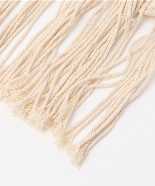 チャイハネ（チャイハネ）の「【チャイハネ】フリンジマクラメ編みポシェット（ショルダーバッグ・レディース・オフホワイト/ターコイズブルー・FREE）」の6枚目の写真