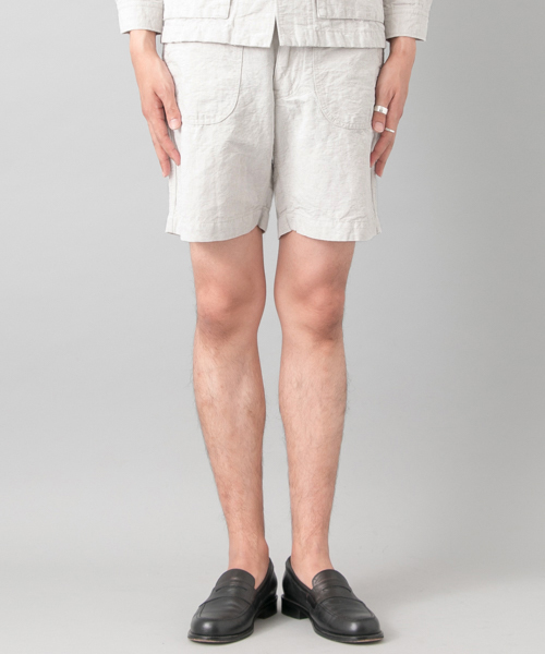 FREEMANS SPORTING CLUB(フリーマンズ スポーティング クラブ)の「FSC JP C/L CANVAS CAMP SHORTS(その他パンツ・メンズ・ネイビー/ベージュ・3/2)」の3枚目の写真