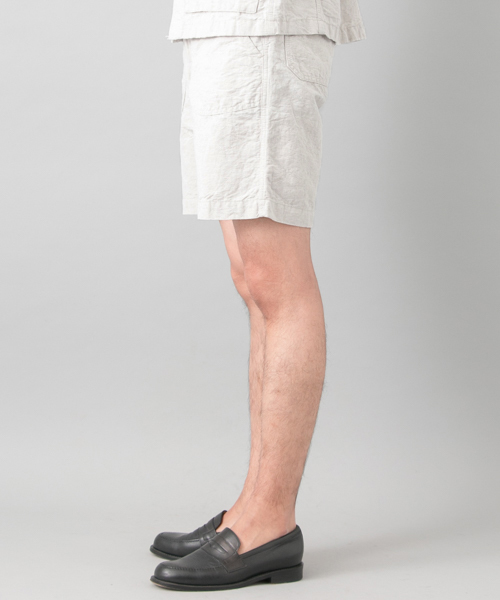FREEMANS SPORTING CLUB(フリーマンズ スポーティング クラブ)の「FSC JP C/L CANVAS CAMP SHORTS(その他パンツ・メンズ・ネイビー/ベージュ・3/2)」の4枚目の写真