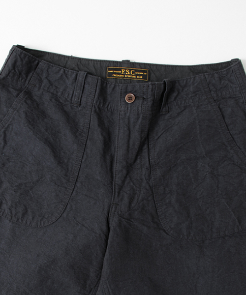 FREEMANS SPORTING CLUB(フリーマンズ スポーティング クラブ)の「FSC JP C/L CANVAS CAMP SHORTS(その他パンツ・メンズ・ネイビー/ベージュ・3/2)」の10枚目の写真