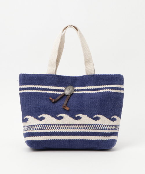 Kahiko（カヒコ）の「【kahiko】ウェーブボーダートートバッグ（トートバッグ・レディース・ネイビー/ホワイト/グレー/ブラック・FREE）」の7枚目の写真