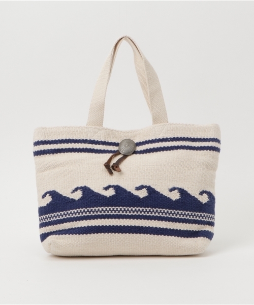 Kahiko（カヒコ）の「【kahiko】ウェーブボーダートートバッグ（トートバッグ・レディース・ネイビー/ホワイト/グレー/ブラック・FREE）」の5枚目の写真