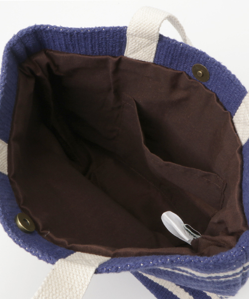 Kahiko（カヒコ）の「【kahiko】ウェーブボーダートートバッグ（トートバッグ・レディース・ネイビー/ホワイト/グレー/ブラック・FREE）」の11枚目の写真