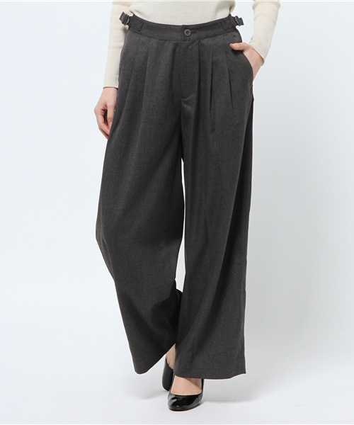 COMME CA ISM（コムサイズム）の「ワイドパンツ（その他パンツ・レディース・チャコール/ブラック・MEDIUM/SMALL/LARGE）」の2枚目の写真