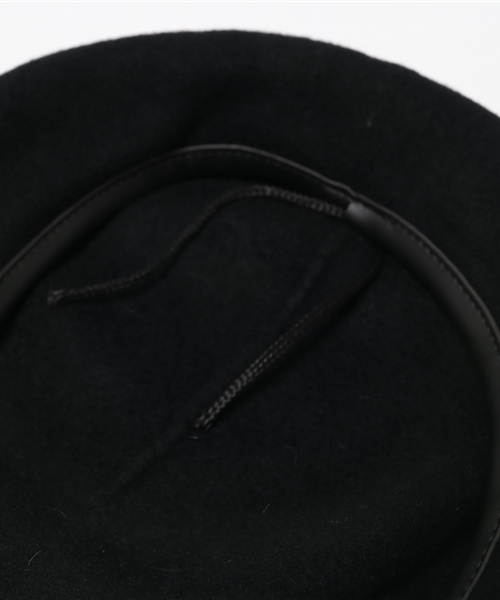 MOUSSY（マウジー）の「WOOL BERET（ハンチング/ベレー帽・レディース・ブラック・FREE）」の5枚目の写真