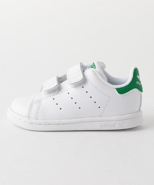 adidas（アディダス）の「WEB限定【adidas(アディダス)】スタンスミス CFI 12cm-13cm（スニーカー・キッズ・ホワイト/ケリー・13cm/12cm）」の4枚目の写真