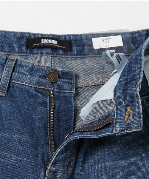 LUC DNM （ラックデニム）の「LUCDNM ラックデニム　tape line boy's テープラインボーイズ（デニムパンツ・レディース・ブルー・LARGE/MEDIUM）」の9枚目の写真
