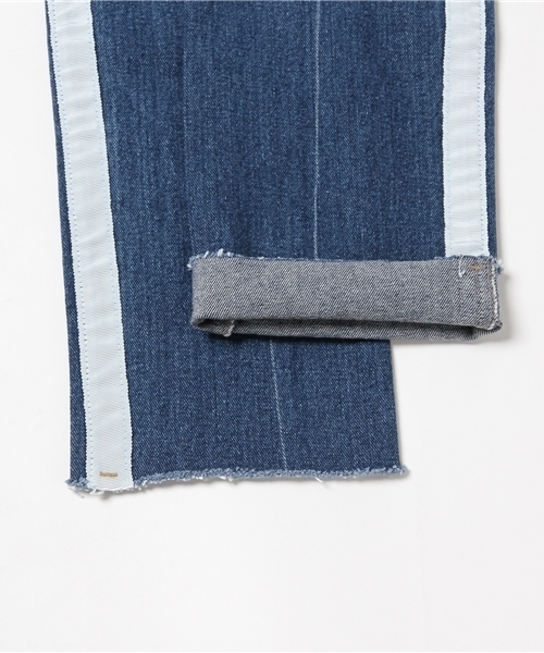 LUC DNM （ラックデニム）の「LUCDNM ラックデニム　tape line boy's テープラインボーイズ（デニムパンツ・レディース・ブルー・LARGE/MEDIUM）」の10枚目の写真