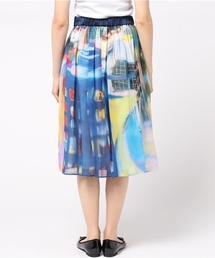 TSUMORI CHISATO 鳥 植物 総柄 シルク スカート N1278 TSUMORI CHISATO 鳥 植物 総柄 シルク スカート N1278 - メルカリ