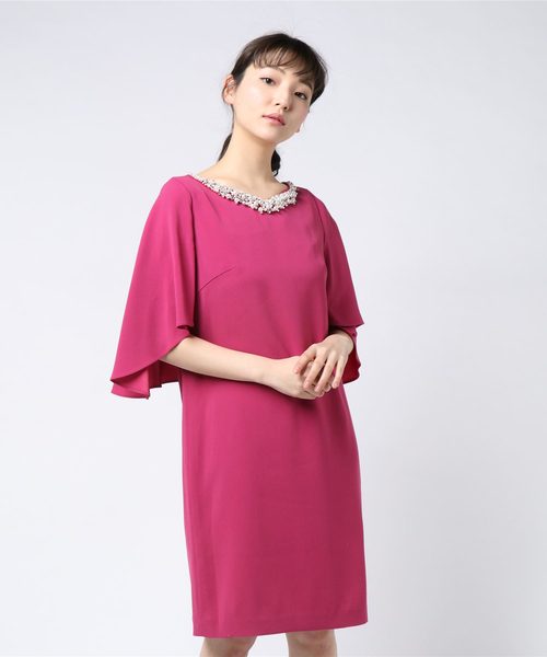 Grace Continental グレースコンチネンタル の フレアスリーブパールワンピース ドレス Wear