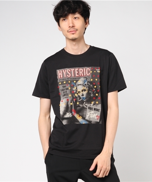 HYSTERIC GLAMOUR（ヒステリックグラマー）の「COVERGIRL プリント Tシャツ（Tシャツ/カットソー・メンズ・ホワイト/パープル/ブラック・SMALL/MEDIUM/LARGE/X-LARGE）」の3枚目の写真