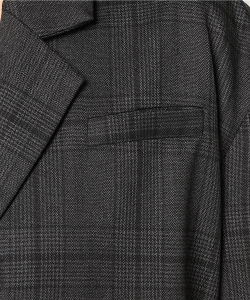 WEGO（ウィゴー）の「DISPARK/チェックテーラードジャケット（テーラードジャケット・レディース・ブラウン/ブラック・FREE）」の17枚目の写真