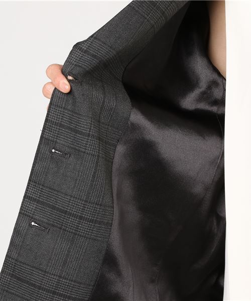 WEGO（ウィゴー）の「DISPARK/チェックテーラードジャケット（テーラードジャケット・レディース・ブラウン/ブラック・FREE）」の18枚目の写真