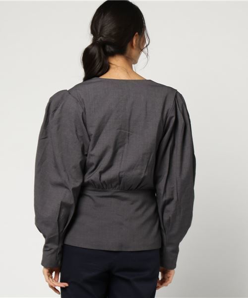 SLY(スライ)の「VOLUME SLEEVE ASYMMETRY JK(その他アウター・レディース・グレー/ブラック/ベージュ・1/2)」の11枚目の写真