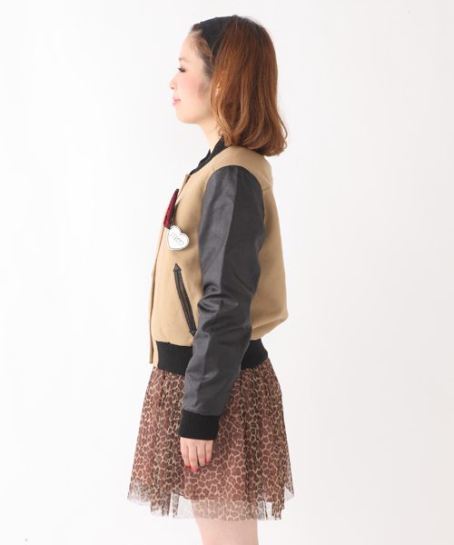 Chico（チコ）の「スタジャン（スタジャン・レディース・キャメル/ワインレッド/ブラック/ピンクベージュ・FREE）」の8枚目の写真