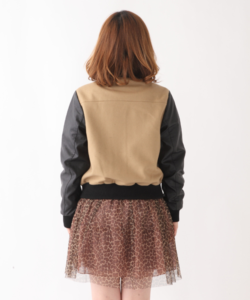 Chico（チコ）の「スタジャン（スタジャン・レディース・キャメル/ワインレッド/ブラック/ピンクベージュ・FREE）」の5枚目の写真