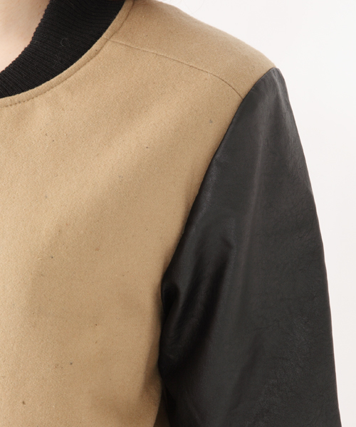 Chico（チコ）の「スタジャン（スタジャン・レディース・キャメル/ワインレッド/ブラック/ピンクベージュ・FREE）」の9枚目の写真