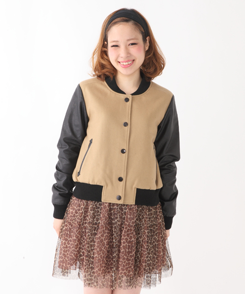 Chico（チコ）の「スタジャン（スタジャン・レディース・キャメル/ワインレッド/ブラック/ピンクベージュ・FREE）」の12枚目の写真