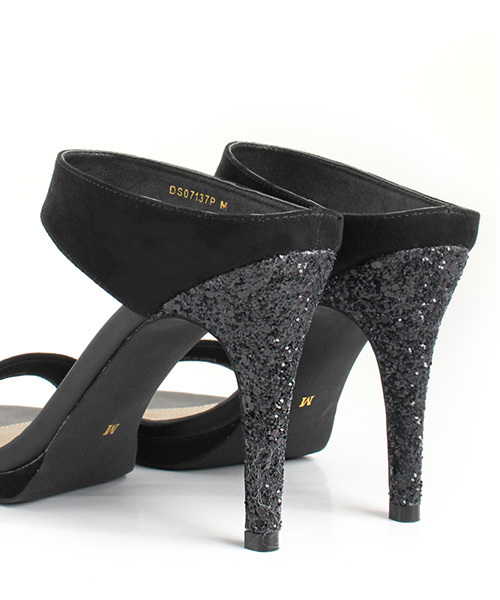 RANDA（ランダ）の「ハイヒールミュールサンダル（サンダル・レディース・ピンク/ホワイト/ブラック・LL/S/L/M）」の6枚目の写真