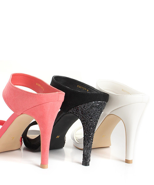 RANDA（ランダ）の「ハイヒールミュールサンダル（サンダル・レディース・ピンク/ホワイト/ブラック・LL/S/L/M）」の9枚目の写真