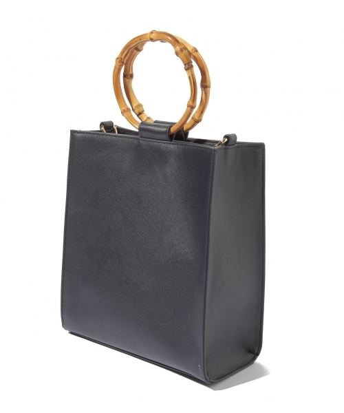 PAGEBOY(ページボーイ)の「バンブーハンドルバック(ハンドバッグ・レディース・ライトベージュ/ネイビー/レッド・FREE)」の5枚目の写真