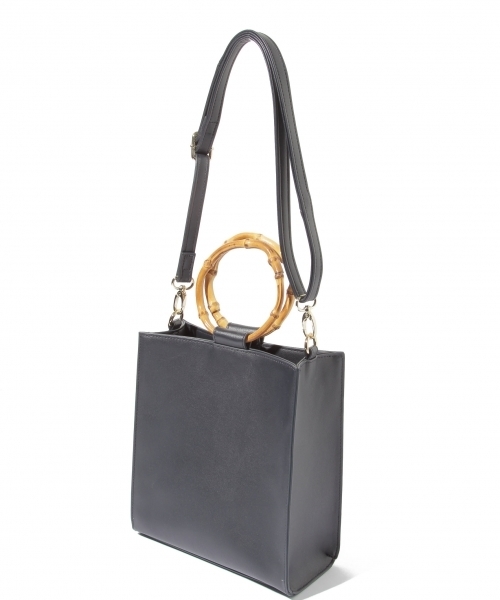 PAGEBOY(ページボーイ)の「バンブーハンドルバック(ハンドバッグ・レディース・ライトベージュ/ネイビー/レッド・FREE)」の13枚目の写真