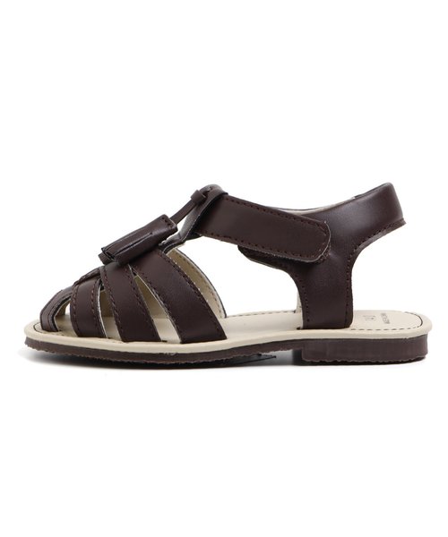 apres les cours（アプレレクール）の「メッシュ編みサンダル（サンダル・キッズ・ブラック/オフホワイト/ブラウン・19/18/17/21/20/14/15 /16）」の10枚目の写真