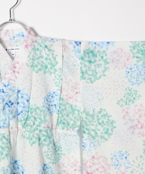 handmade‼️浴衣生地〜セットアップ❗️　サイズ130 セール】『ililil/イルイルイル』【たおやか地雷ちゃん着物風