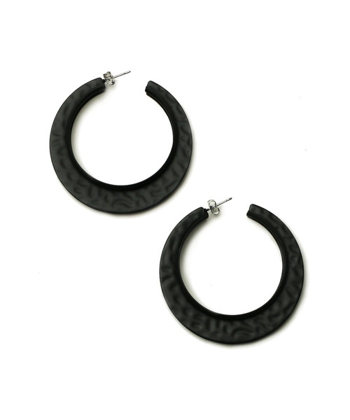 misto accessories(ミストアクセサリーズ)の「パスタピアスサークル(ピアス(両耳用)・レディース・ブラック/グレー/ピンク/イエロー/ラベンダー・FREE)」の9枚目の写真