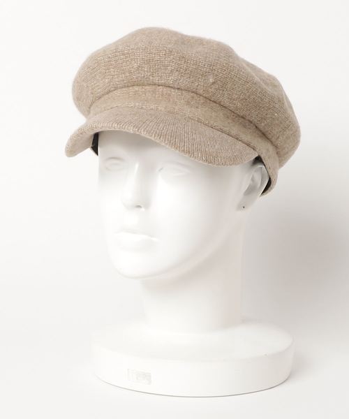 KOBE LETTUCE（コウベレタス）の「ウール混キャスケット＊レディース/帽子/キャップ[J462]神戸レタス（キャスケット・レディース・チャコールグレー/ブラック/ベージュ/ブラウン・FREE）」の6枚目の写真