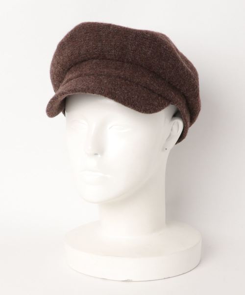 KOBE LETTUCE（コウベレタス）の「ウール混キャスケット＊レディース/帽子/キャップ[J462]神戸レタス（キャスケット・レディース・チャコールグレー/ブラック/ベージュ/ブラウン・FREE）」の3枚目の写真