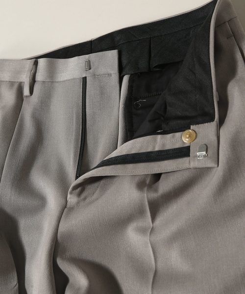 EDIFICE（エディフィス）の「LA BOUCLE ドライツイル マーベルト 1タックトラウザー（スラックス・メンズ・ブラック/チャコールグレー・44/46/48）」の3枚目の写真