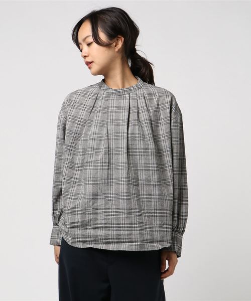 LBC（エルビーシー）の「チェックハイネックブラウス（シャツ/ブラウス・レディース・ブラック/ブラウン/その他35・M/L）」の7枚目の写真