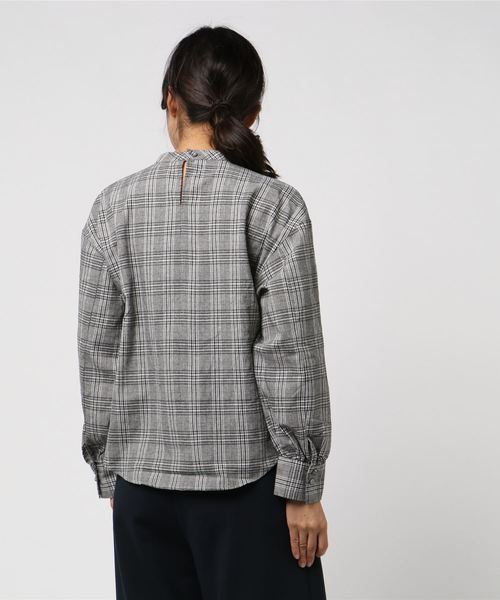 LBC（エルビーシー）の「チェックハイネックブラウス（シャツ/ブラウス・レディース・ブラック/ブラウン/その他35・M/L）」の9枚目の写真