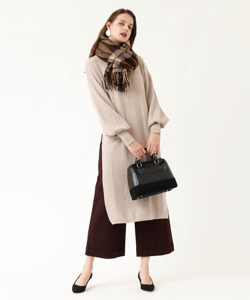 titivate(ティティベイト)の「チェック大判ストール(ストール/ショール・レディース・オレンジ/ネイビー/ブラウン/グレー/イエロー・FREE)」の11枚目の写真