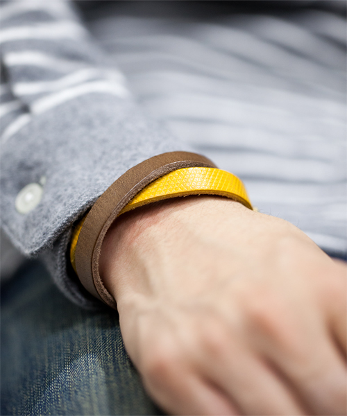 NANO universe（ナノユニバース）の「BARK TANNAGE(バークタンネイジ)/ Imagination Bracelet（ブレスレット・メンズ・イエロー/ブルー/キャメル/ワイン/ダークブラウン/ブラック・FREE）」の19枚目の写真