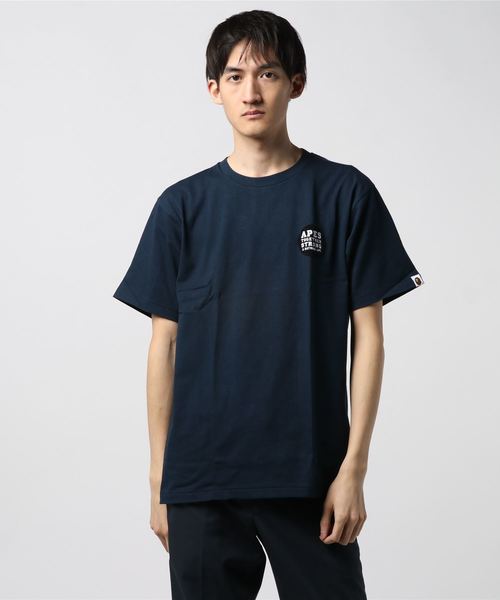 A BATHING APE(アベイシングエイプ)の「BWS ONE POINT TEE M(Tシャツ/カットソー)」|ネイビー