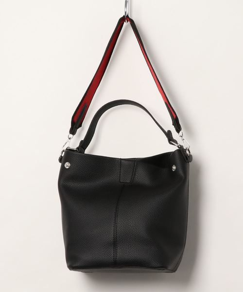 KOBE LETTUCE（コウベレタス）の「2種ベルト付き＆ポーチ付き3WAYハンドルバッグ（ハンドバッグ・レディース・ブラック/グレー/キャメル・FREE）」の2枚目の写真