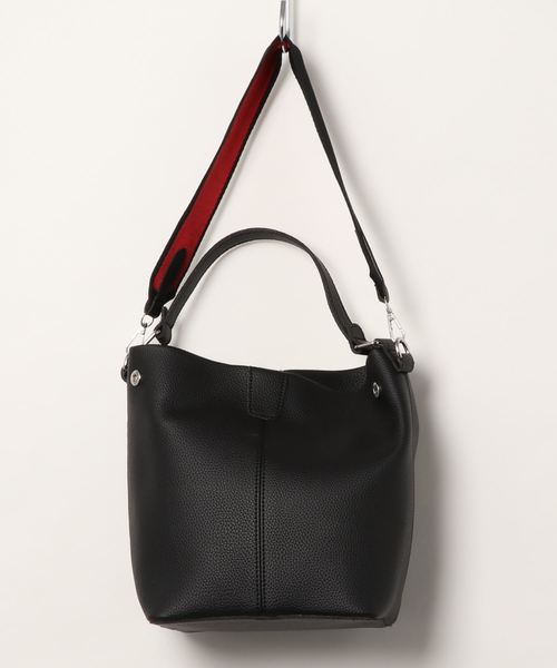 KOBE LETTUCE（コウベレタス）の「2種ベルト付き＆ポーチ付き3WAYハンドルバッグ（ハンドバッグ・レディース・ブラック/グレー/キャメル・FREE）」の16枚目の写真