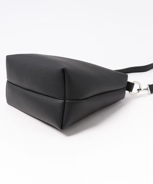 KOBE LETTUCE（コウベレタス）の「2種ベルト付き＆ポーチ付き3WAYハンドルバッグ（ハンドバッグ・レディース・ブラック/グレー/キャメル・FREE）」の14枚目の写真